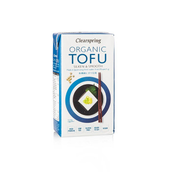 Organic Japanese Tofu, Seidentofu soft, Clearspring, BIO